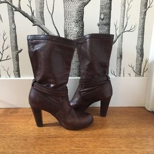 Frye Marissa Slouchy Leather Midcalf Boot